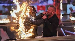 WWE TLC 2020 Randy Orton ने The Fiend को जिंदा जला डाला।