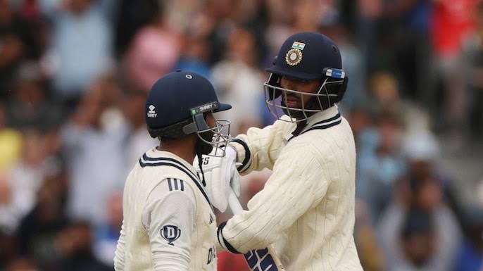 IND vs ENG टेस्ट में जडेजा और वॉशिंगटन सुंदर की शतकीय साझेदारी।