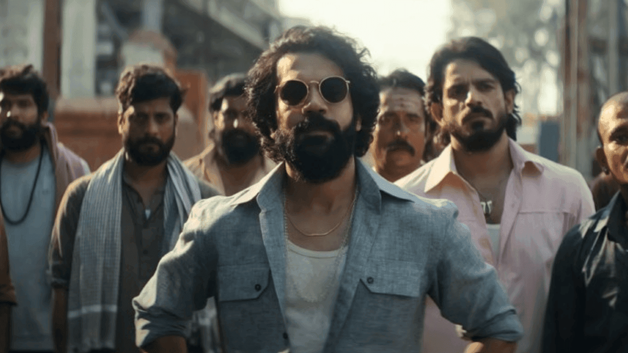 Rajkummar Rao in Maalik, celebrating Day 2 box office collection of ₹5.45 crore in 2025