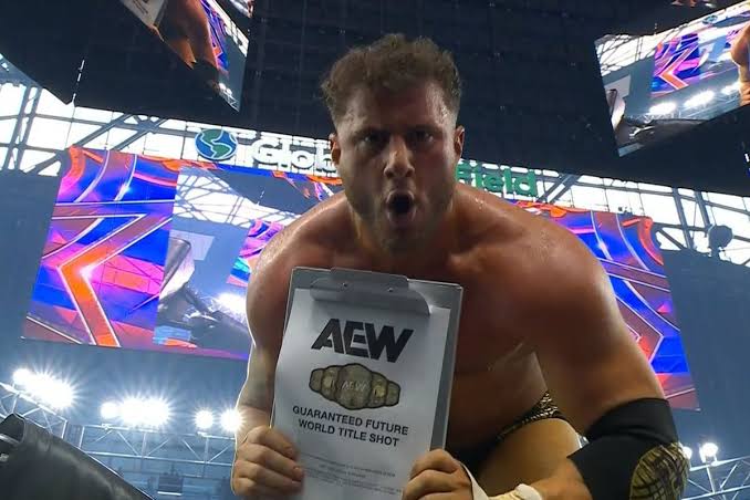 MJF ने AEW All In: Texas में कैसिनो गॉन्टलेट मैच जीता | MJF steals the win at AEW All In"