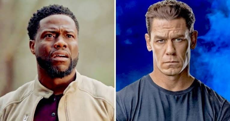 John Cena और Kevin Hart Netflix फिल्म The Leading Man में।