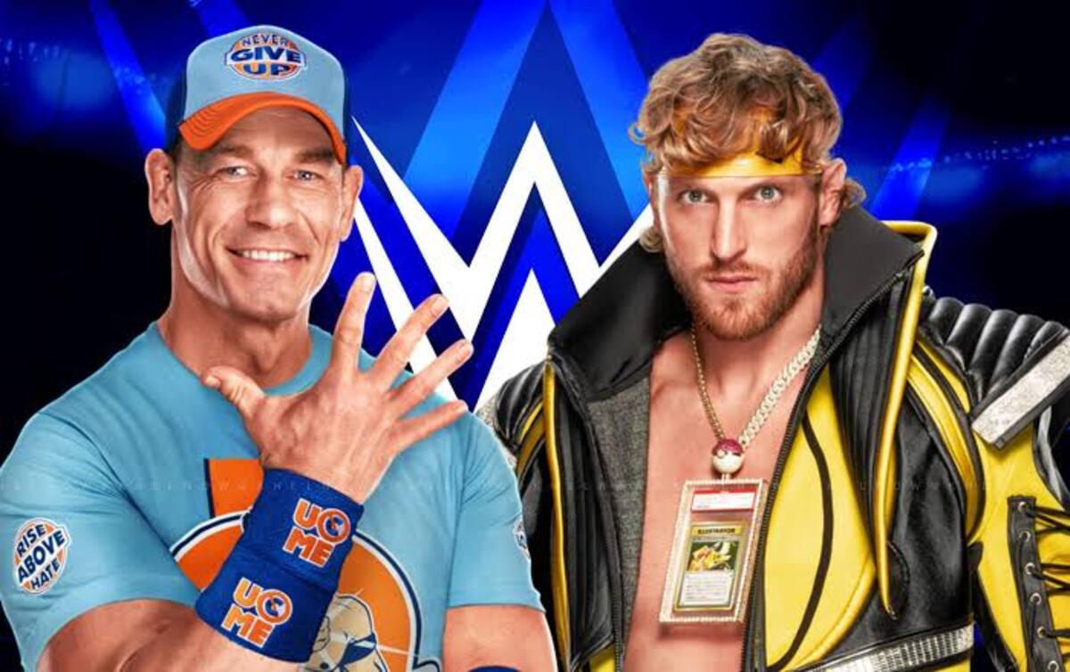 John Cena और Logan Paul WWE Clash in Paris 2025 में मुकाबला करते हुए।