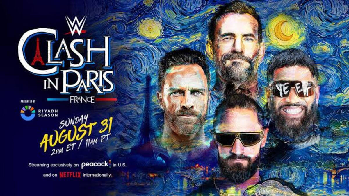 WWE Clash in Paris 2025 Event Poster La Défense Arena