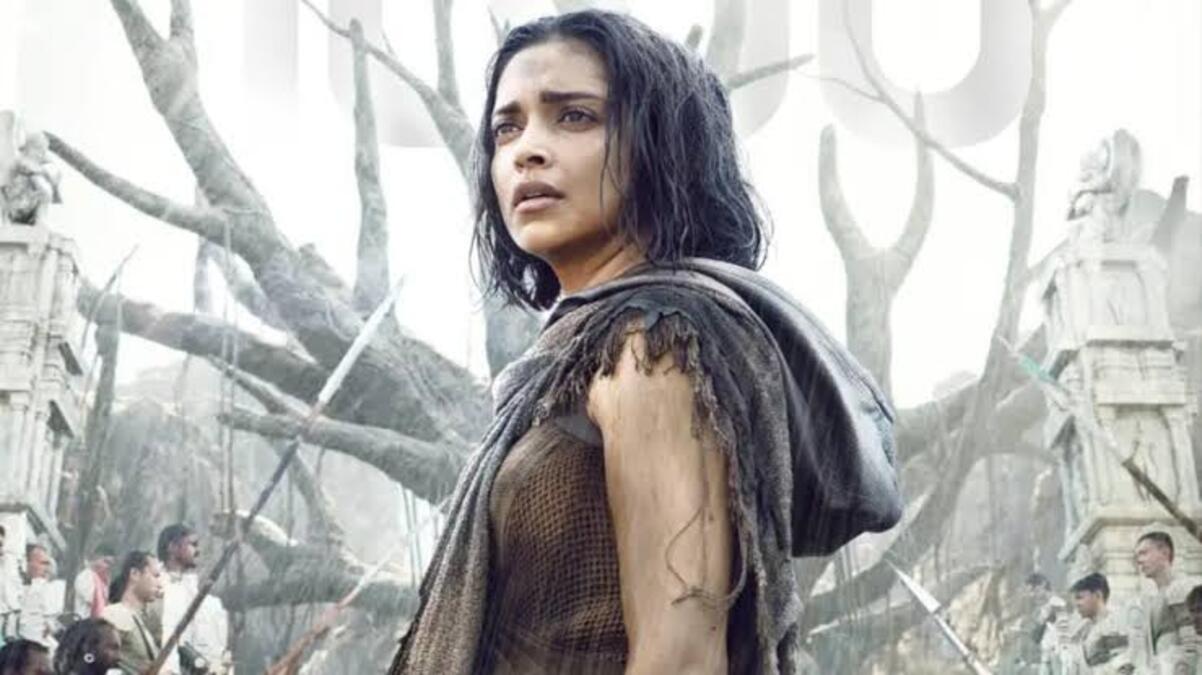 Deepika Padukone's look from the poster of Kalki 2898 AD.