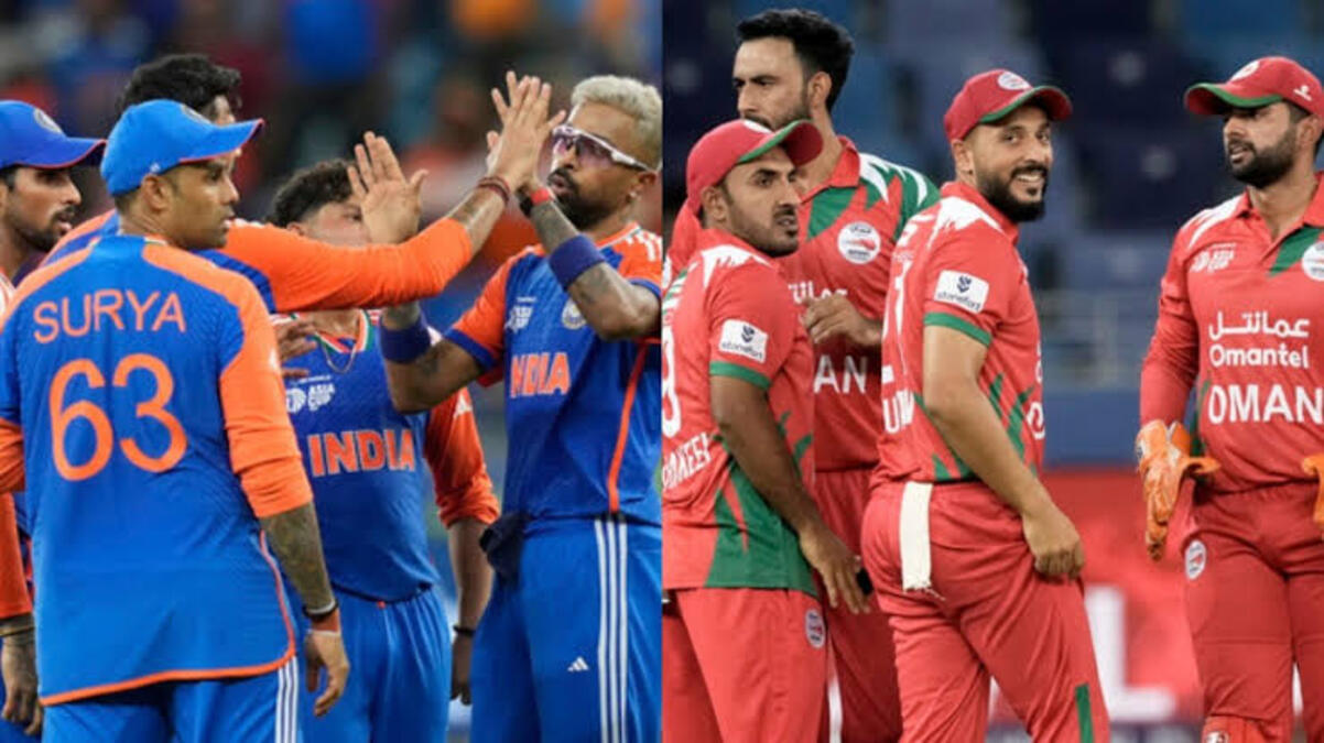 Action highlights from the India vs Oman match in the Asia Cup 2025
